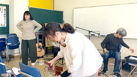 休憩時間の生徒さんの様子